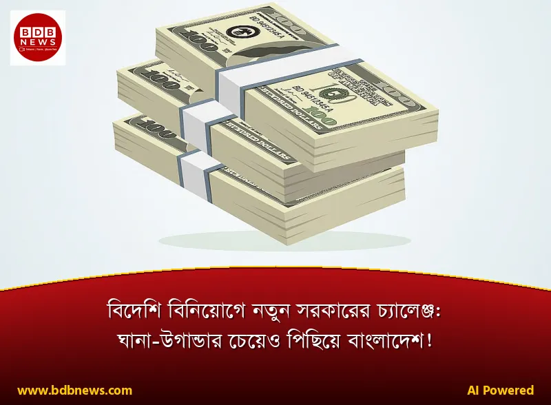 বিদেশি বিনিয়োগে নতুন সরকারের চ্যালেঞ্জ: ঘানা-উগান্ডার চেয়েও পিছিয়ে বাংলাদেশ!