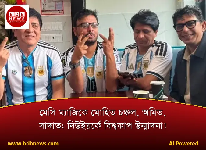 মেসি ম্যাজিকে মোহিত চঞ্চল, অমিত, সাদাত: নিউইয়র্কে বিশ্বকাপ উন্মাদনা!